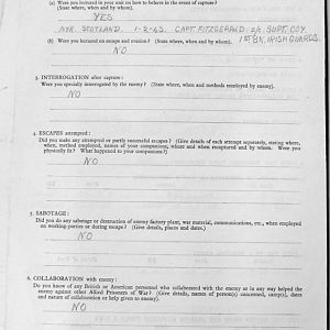 BEARMAN, Harold George, 2722673, Guardsman, 1st Battalion IRISH GUARDS, Captured Italy, 3 Feb 1944 - WO 344-21-1