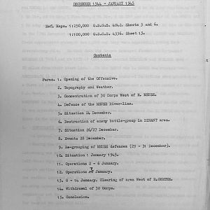 German attack in the Ardennes: Operation by 30 Corps