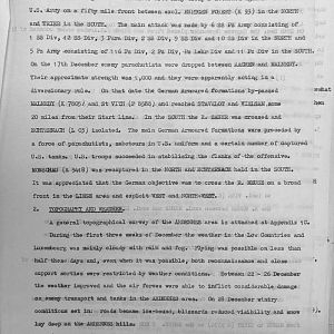 German attack in the Ardennes: Operation by 30 Corps