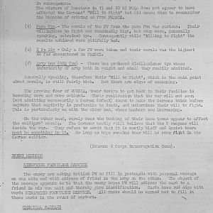 August War Diary, Guards Armoured Division, G Branch, 1944