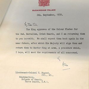 Colours for 2nd Battalions, Irish Guards & Welsh Guards