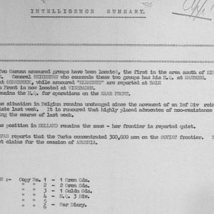 October 1939 War Diary, 7 Guards Brigade, Headquarters