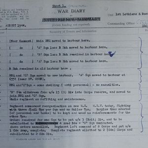 078 Aug 44 Regt WD Sheet 1